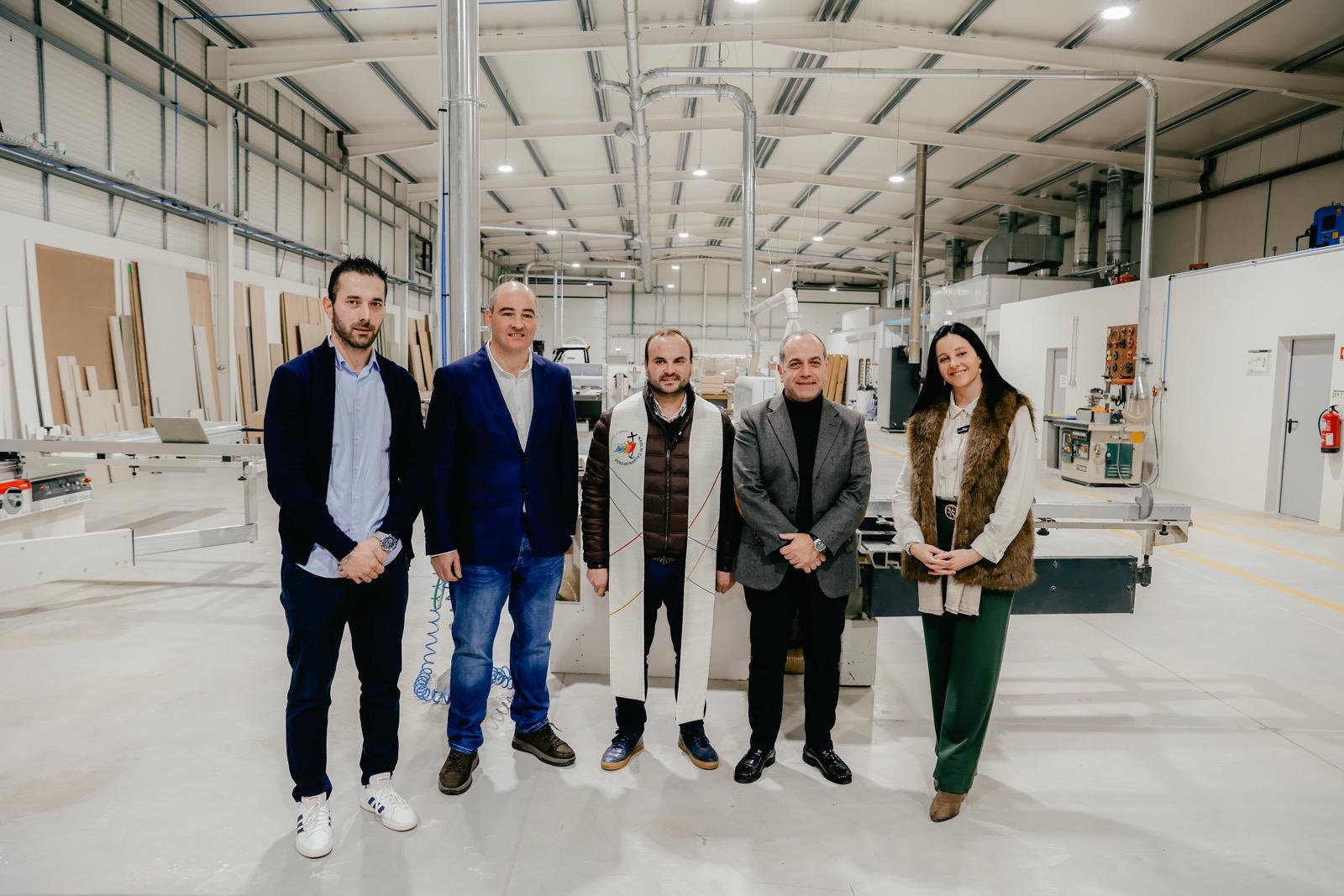 Fundadores da Midalpa na inauguração das novas instalações